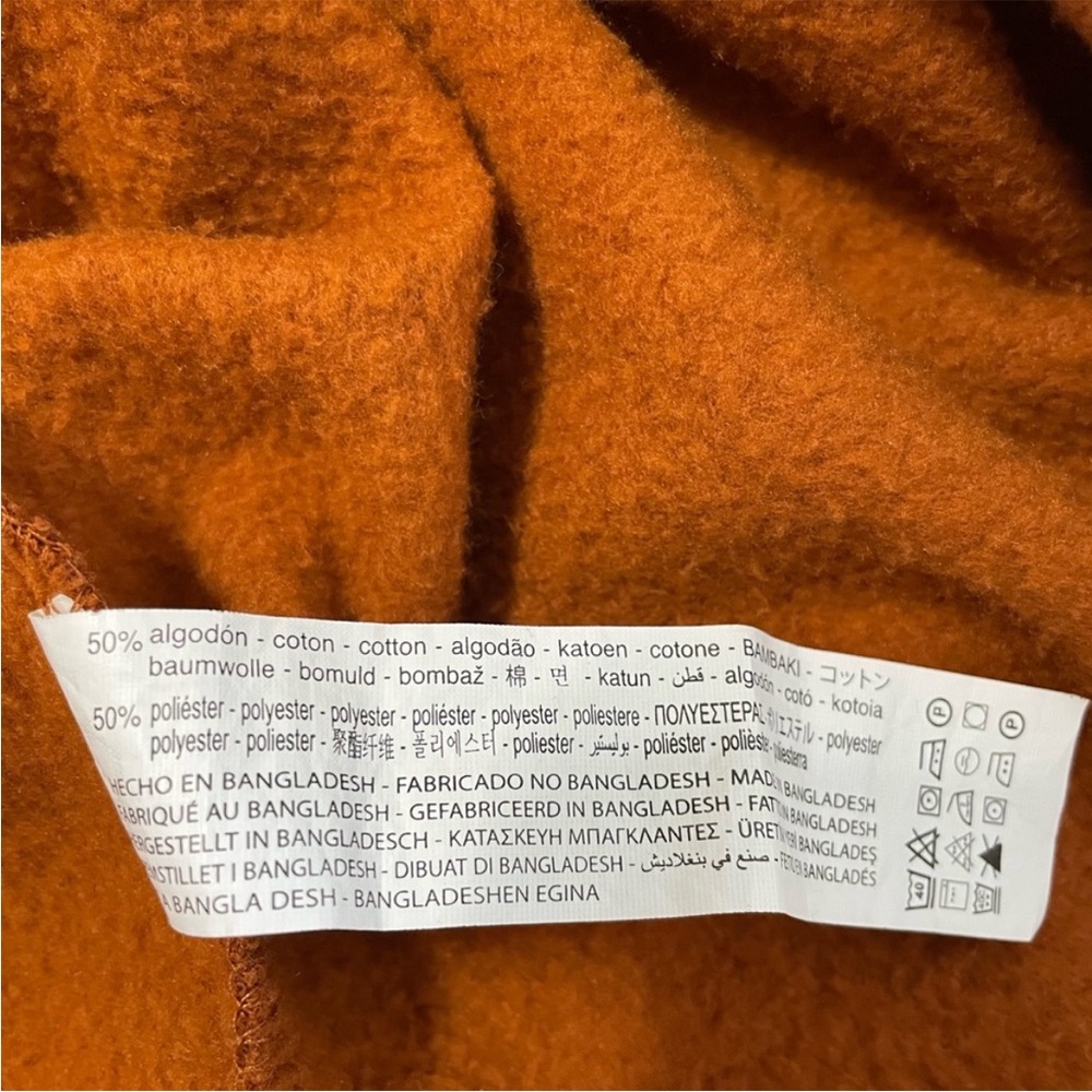 GUC Zara Rust Fleece inside Top Size S - Picture 4 of 6